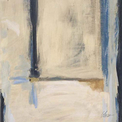 Abstract on Canvas with Gold Frame 30X30 - Image 2