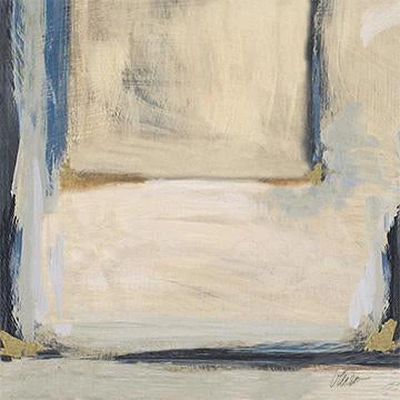Abstract on Canvas with Gold Frame 30X30 - Image 3