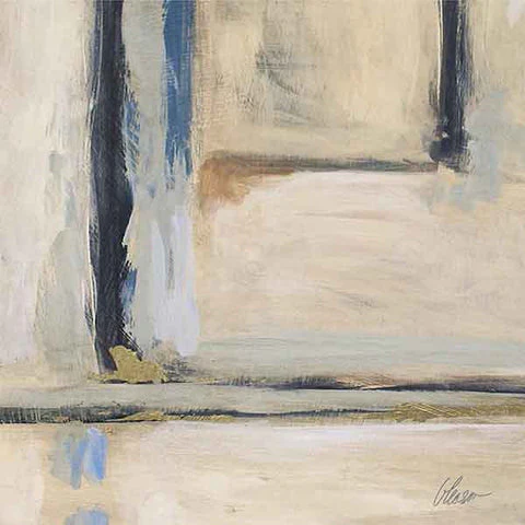 Abstract on Canvas with Gold Frame 30X30 - Image 4