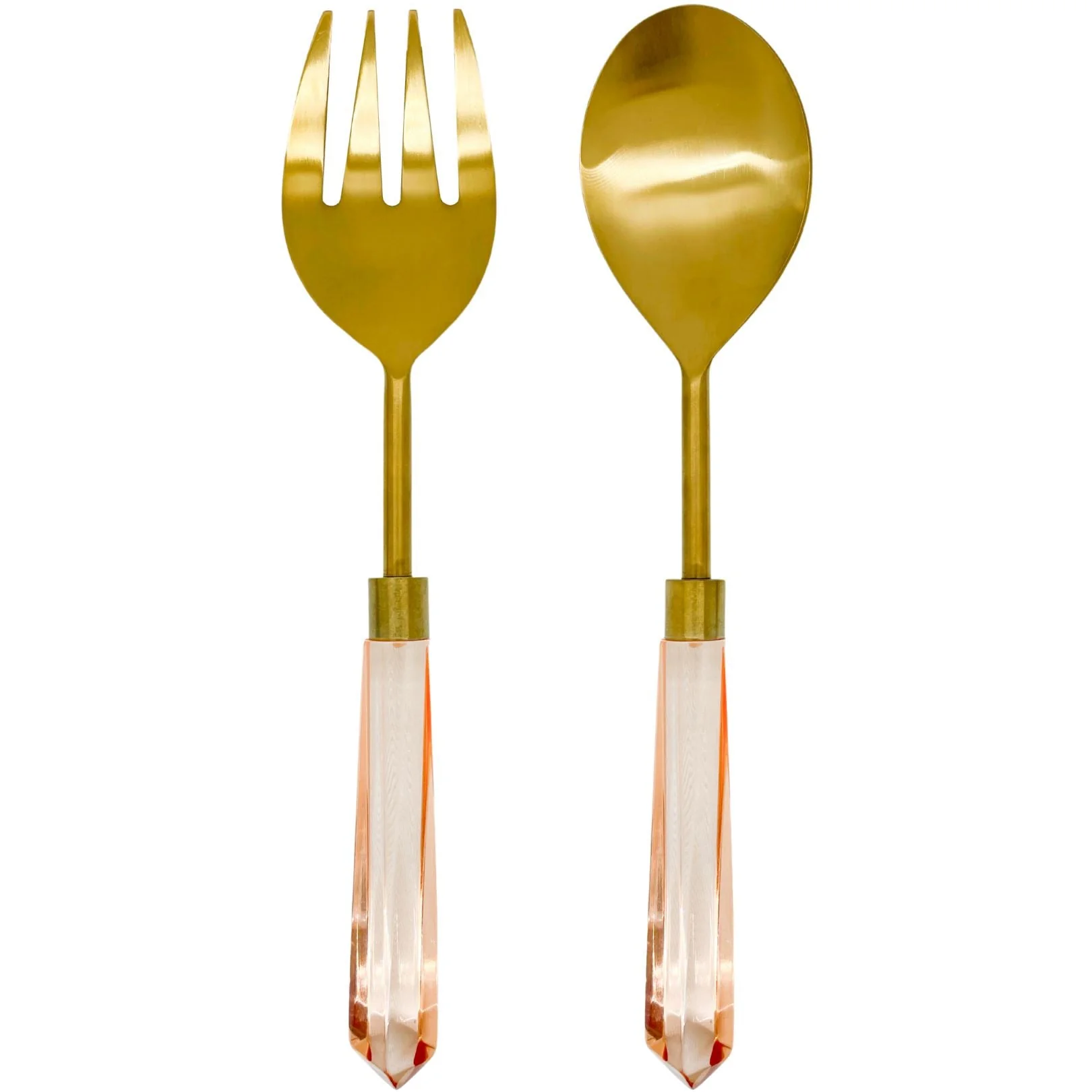 Acrylic Serving Set - Blush Pink
