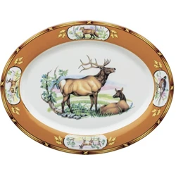 American Wildlife Elk Platter