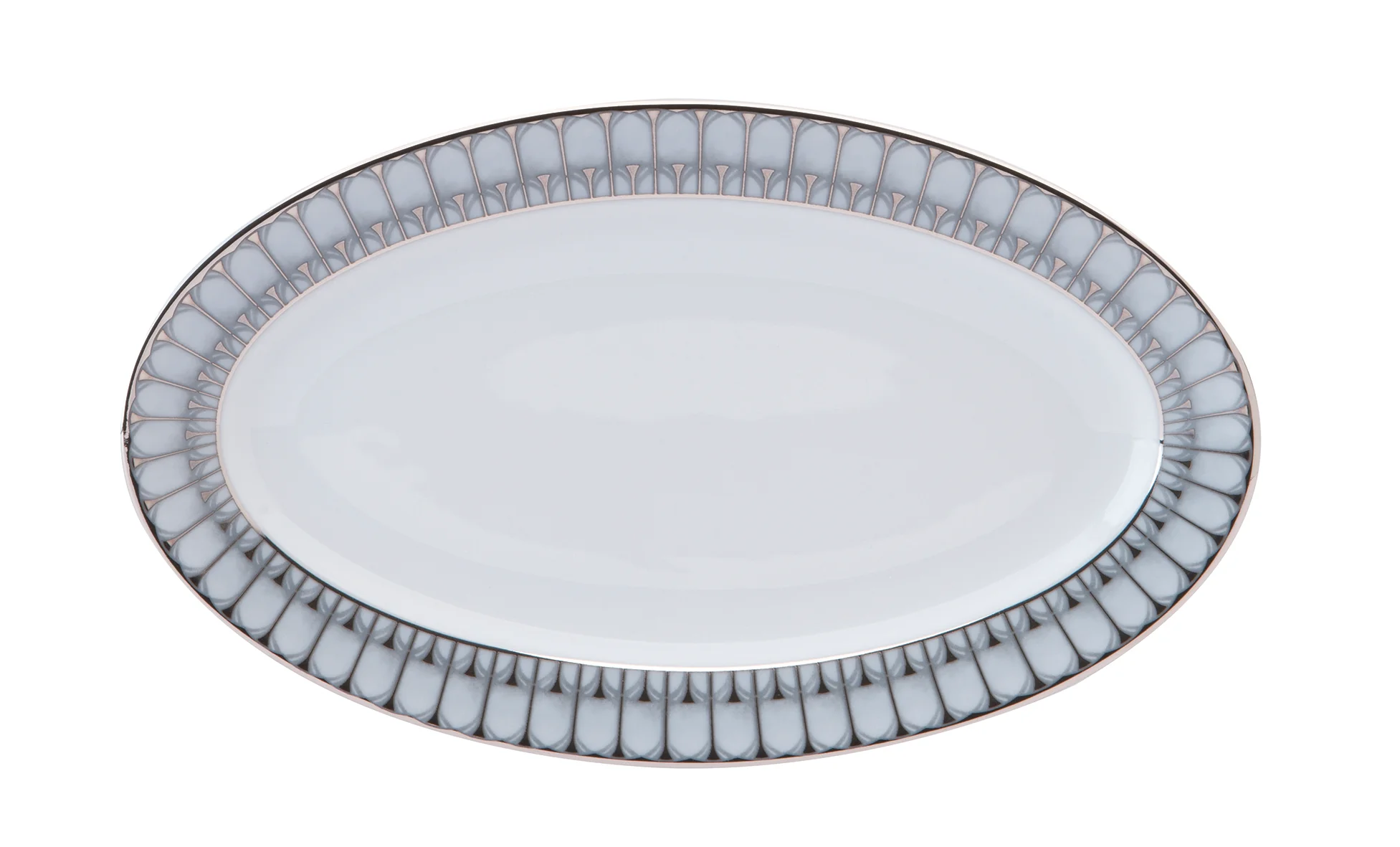 Arcades Grey Platinum Relish Dish