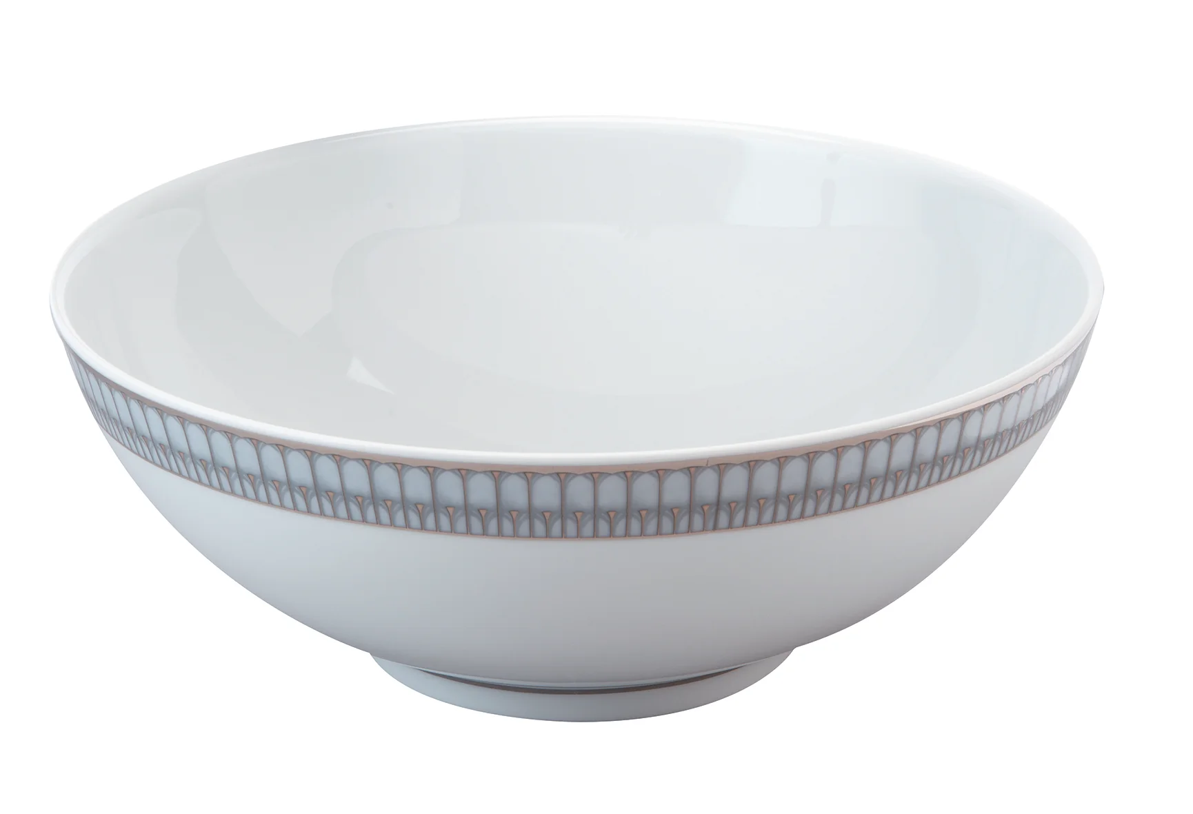 Arcades Grey Platinum Salad Bowl