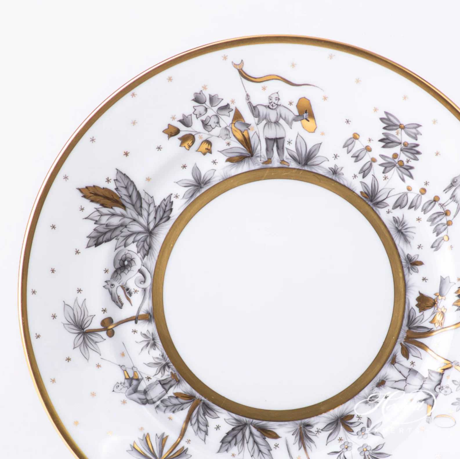 Asian Garden Black Dinner Plate - Image 2