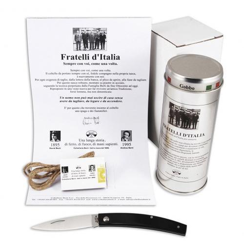 Berti Knives Gobbo Black Lucite - Image 2