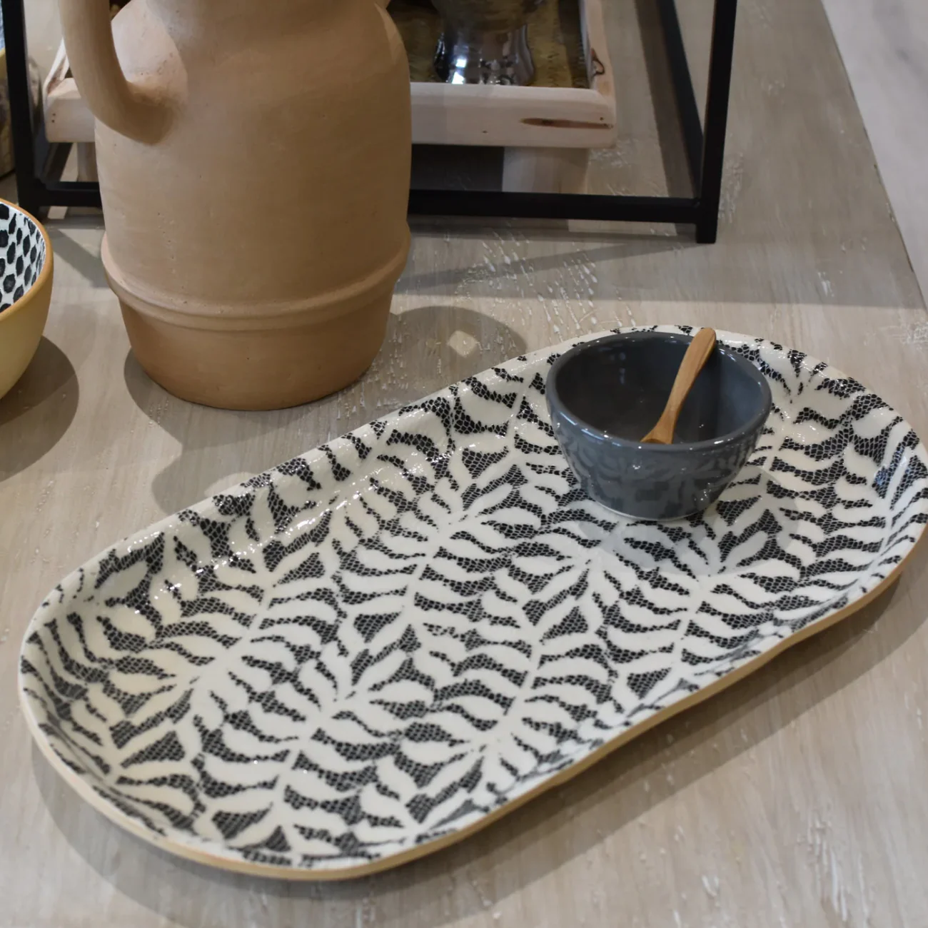 Black Small Fish Platter