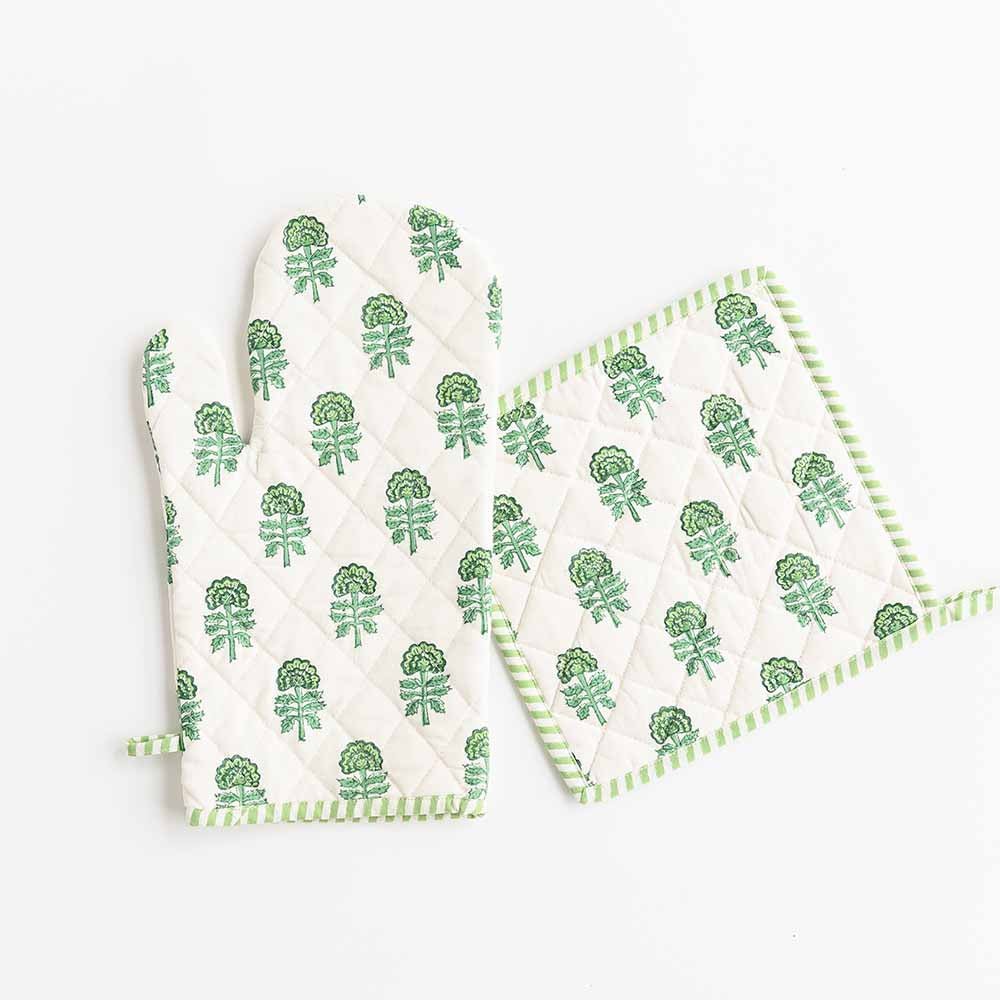 Block Print Oven Mitt Sets - Image 2