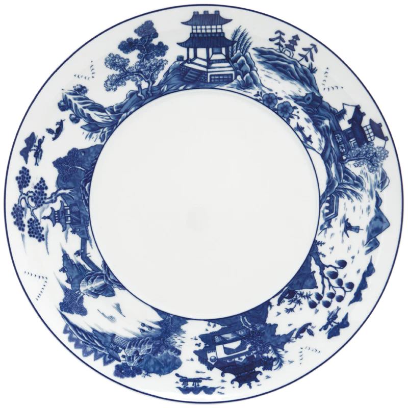 Blue Canton Contempo Service Plate