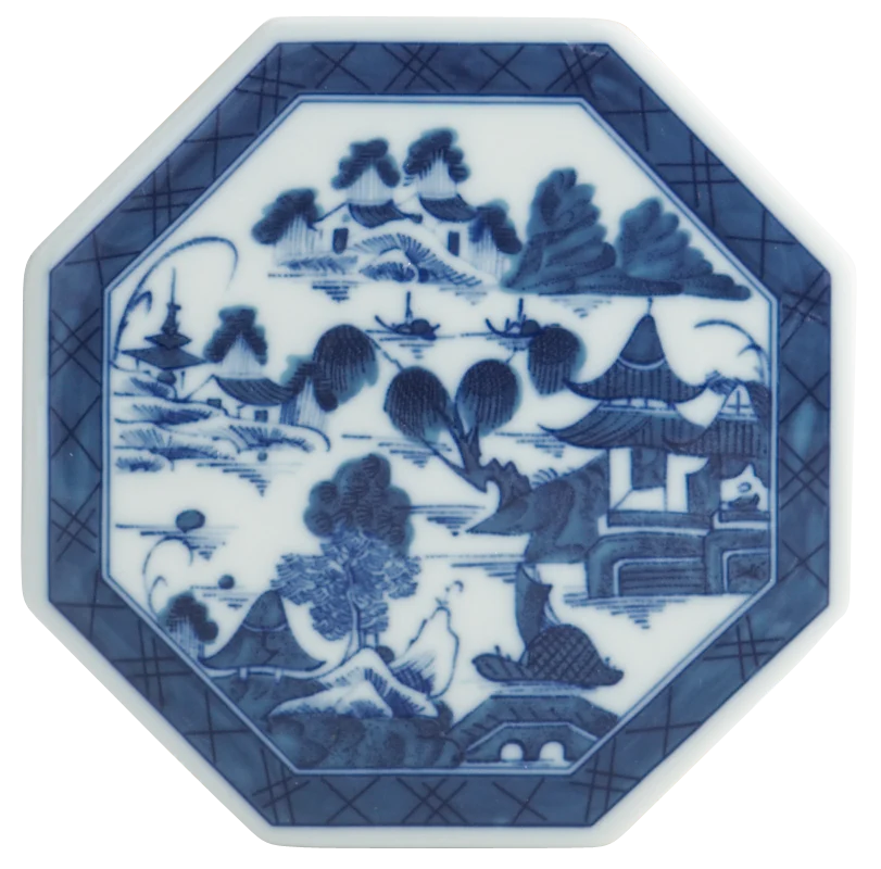 Blue Canton Octagonal Tile