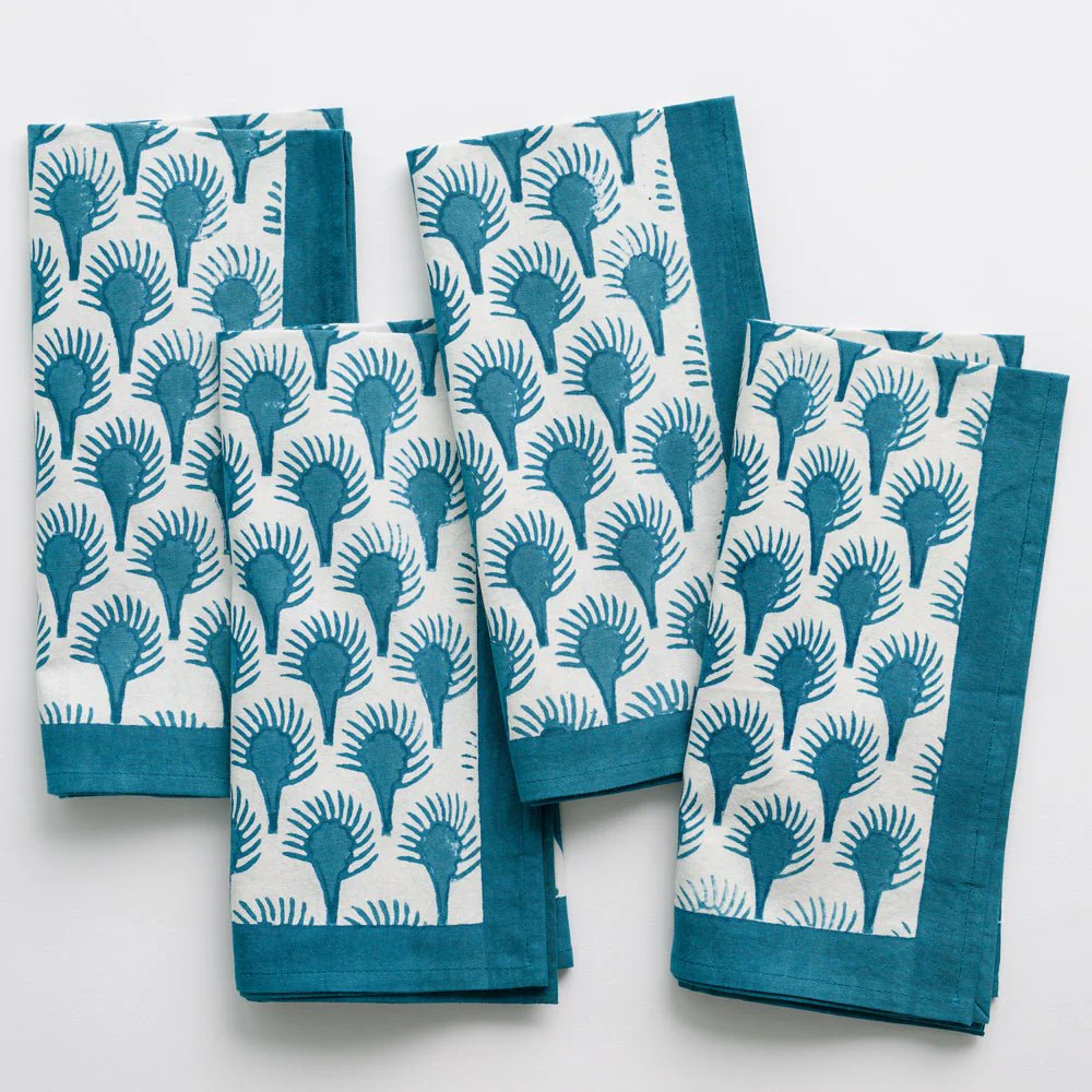 Geo Feather Napkin | Set of 4 - Image 3