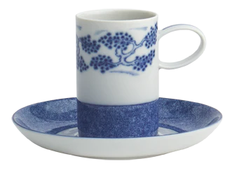 Blue Shòu Demi Cup & Saucer