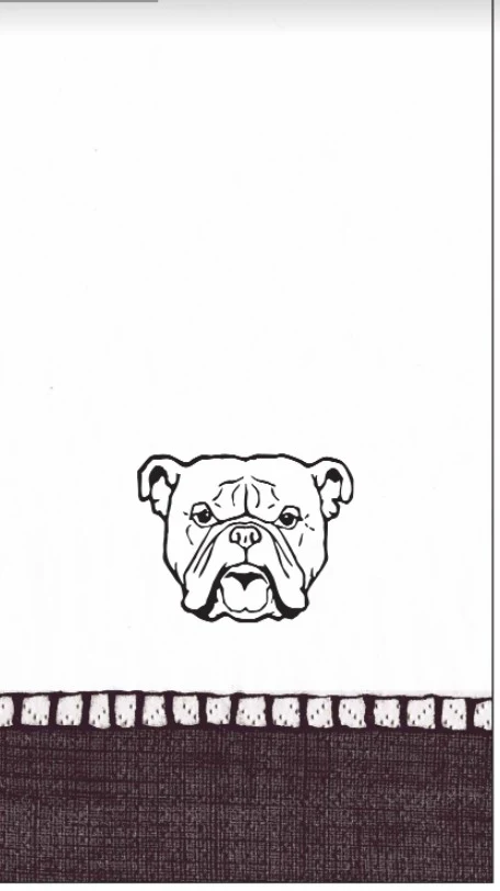 Bulldog Guest Towels