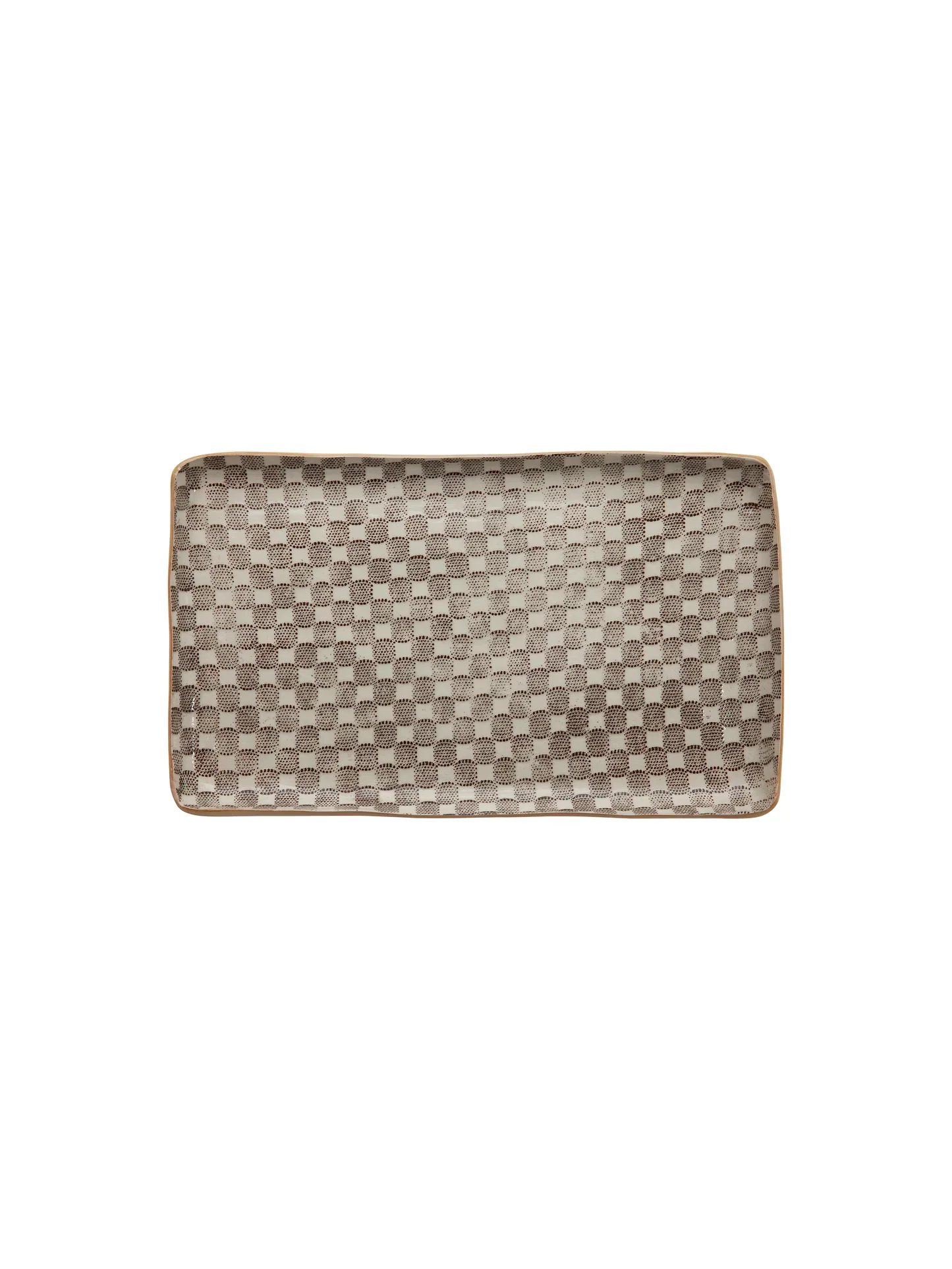 Chestnut Small Rectangular Stacking Tray