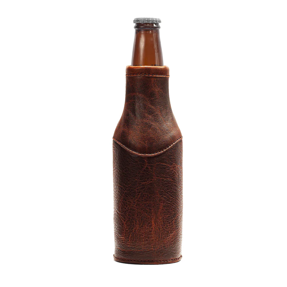 Campaign Leather Bottle Koozie - Image 6