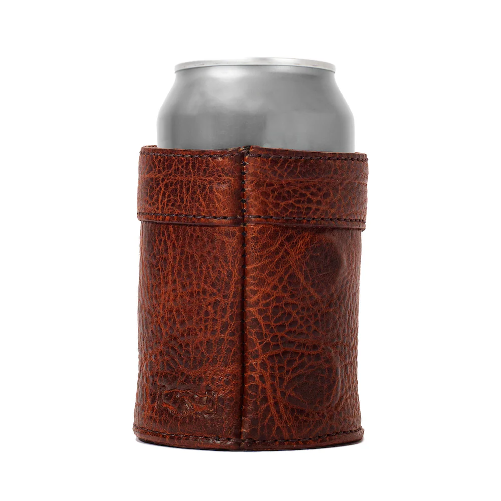 Campaign Leather Can Koozie - Image 2