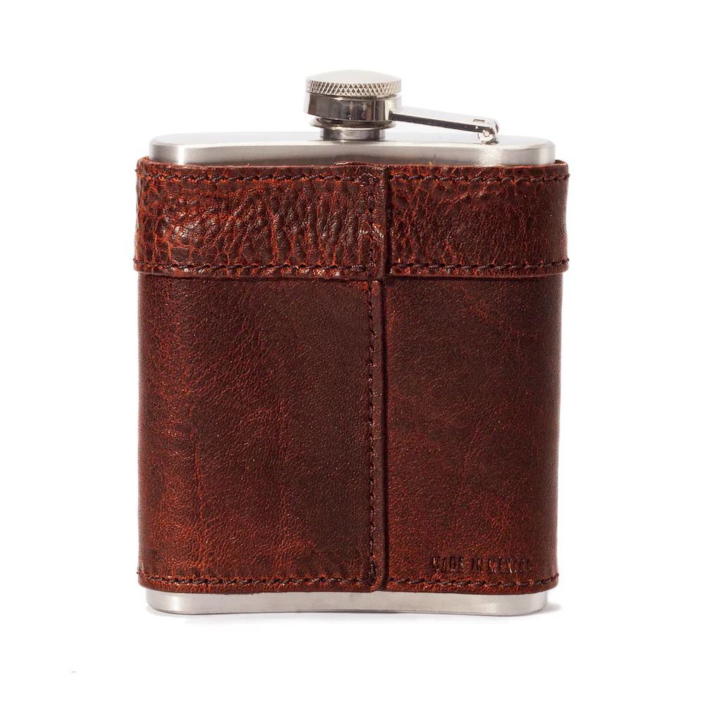 Campaign Leather Flask - Image 7