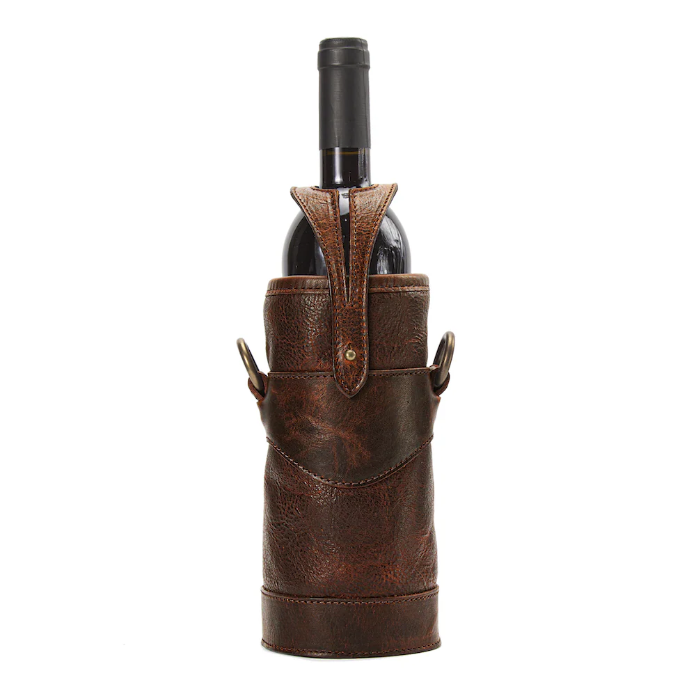Campaign Leather Wine Tote - Image 13