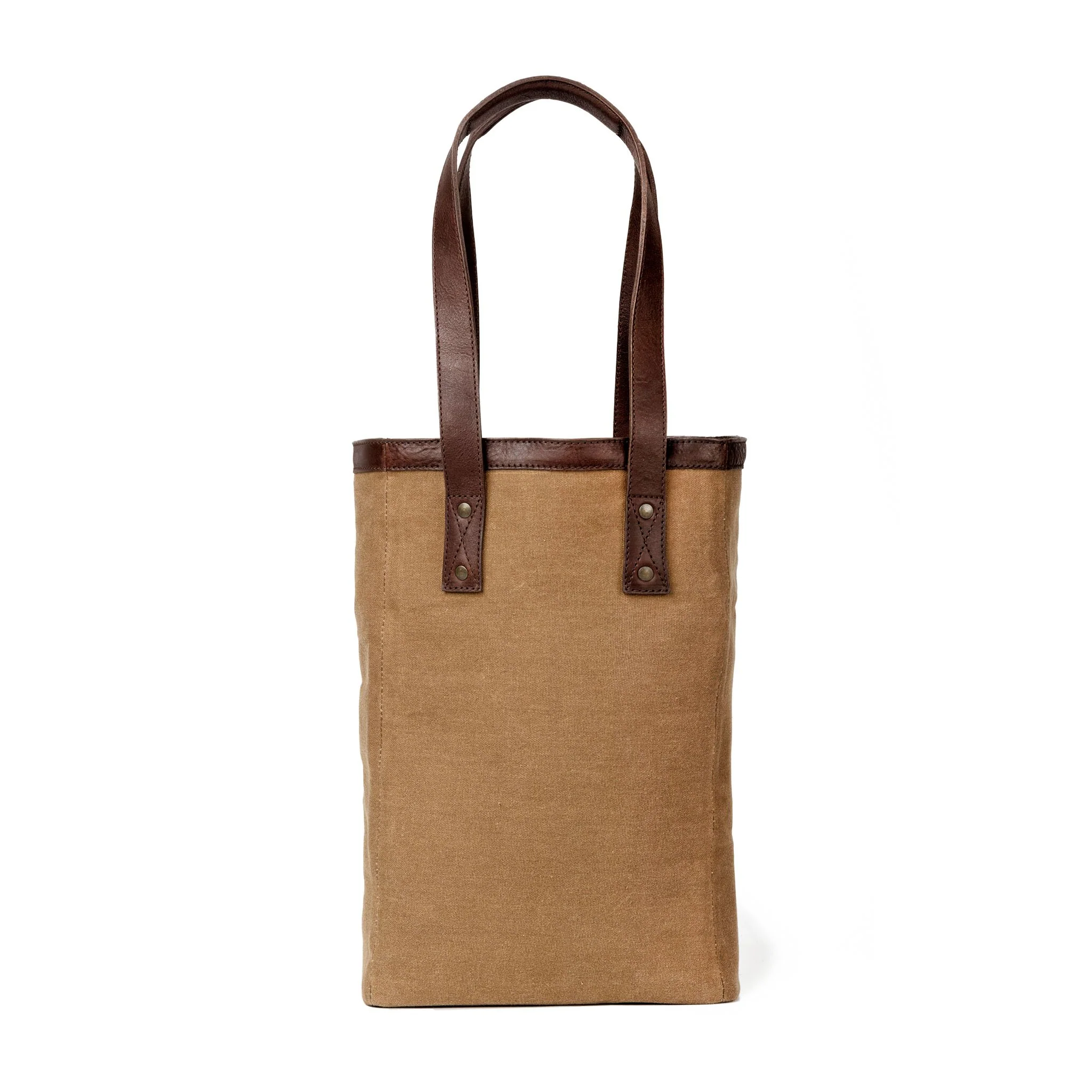 Campaign Waxed Canvas Two Bottle Wine Tote - Image 3