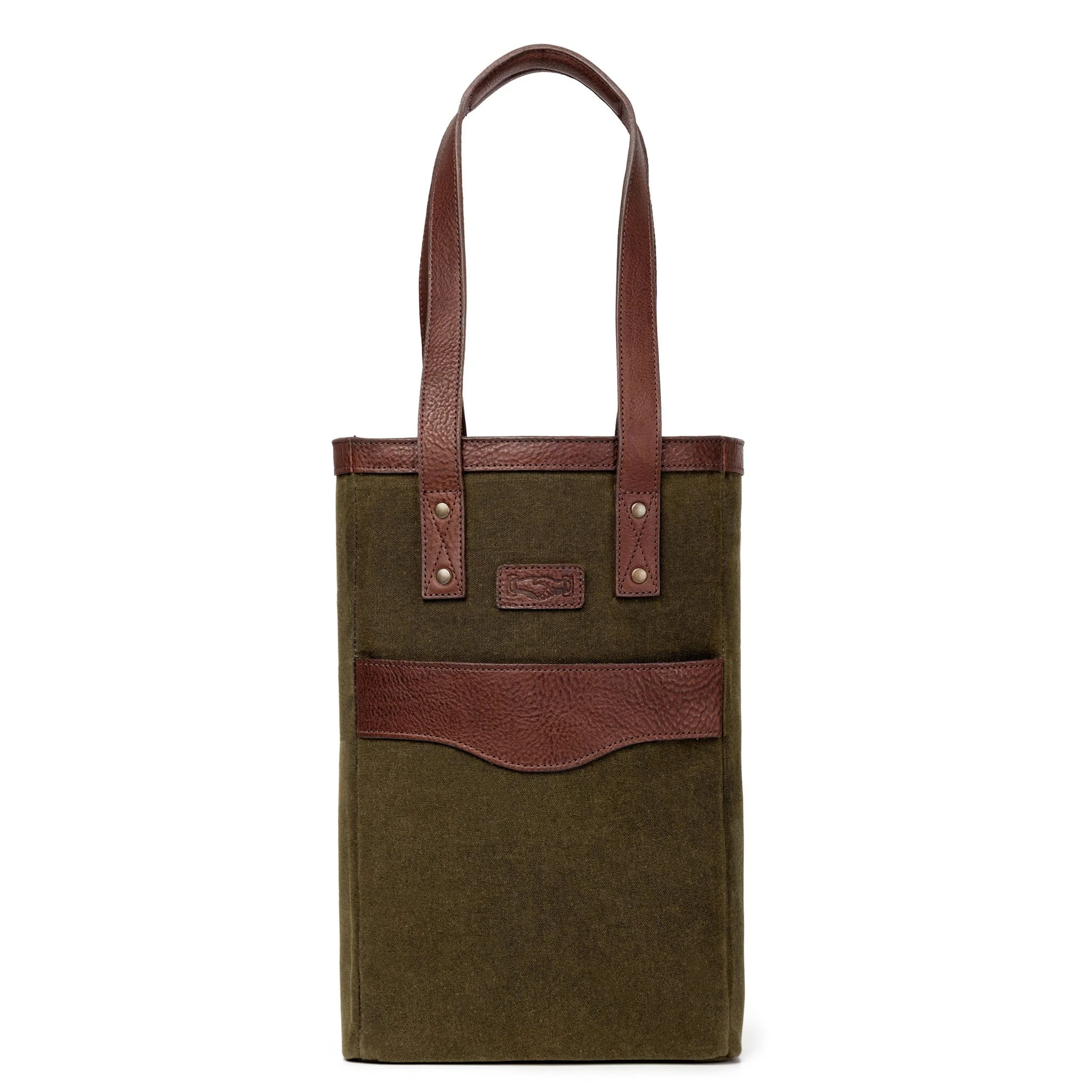 Campaign Waxed Canvas Two Bottle Wine Tote - Image 9