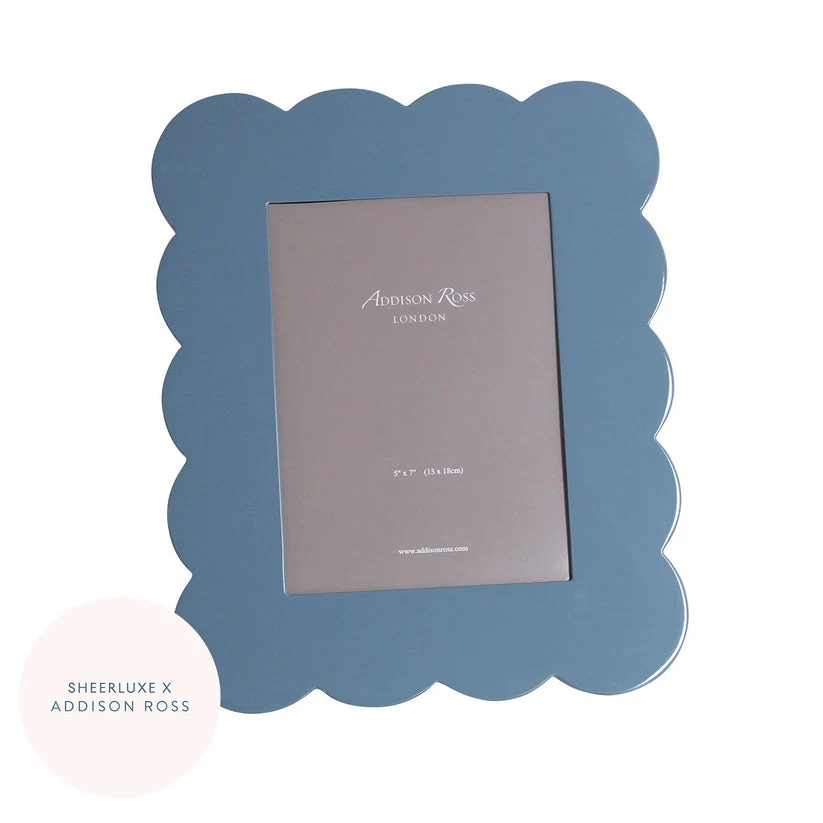Chambray Scalloped Frame 5x7