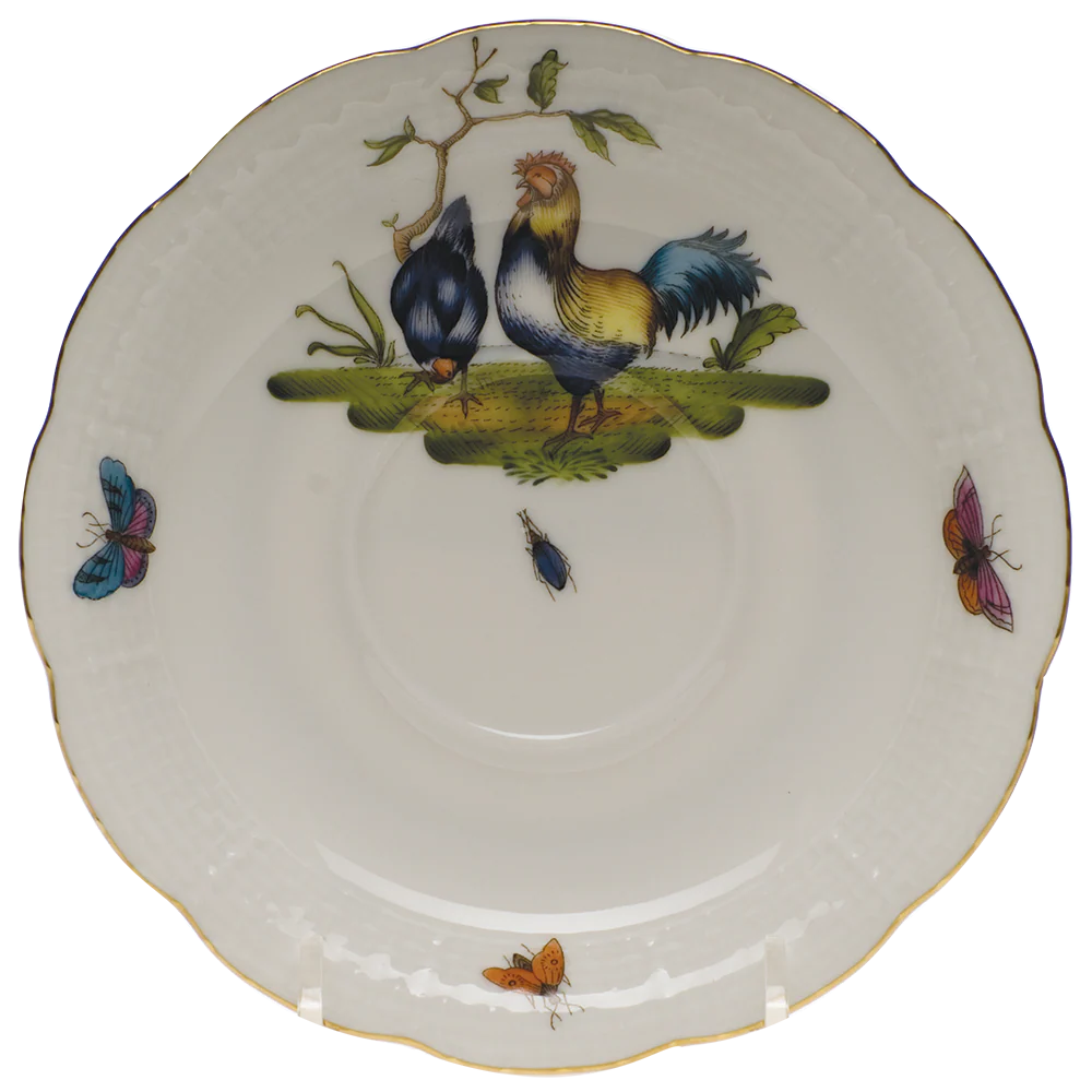 Chanticleer Tea Saucer - Motif 03 6"d
