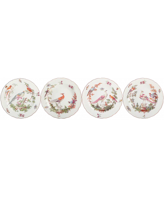 Chelsea Bird Dessert Plate s/4