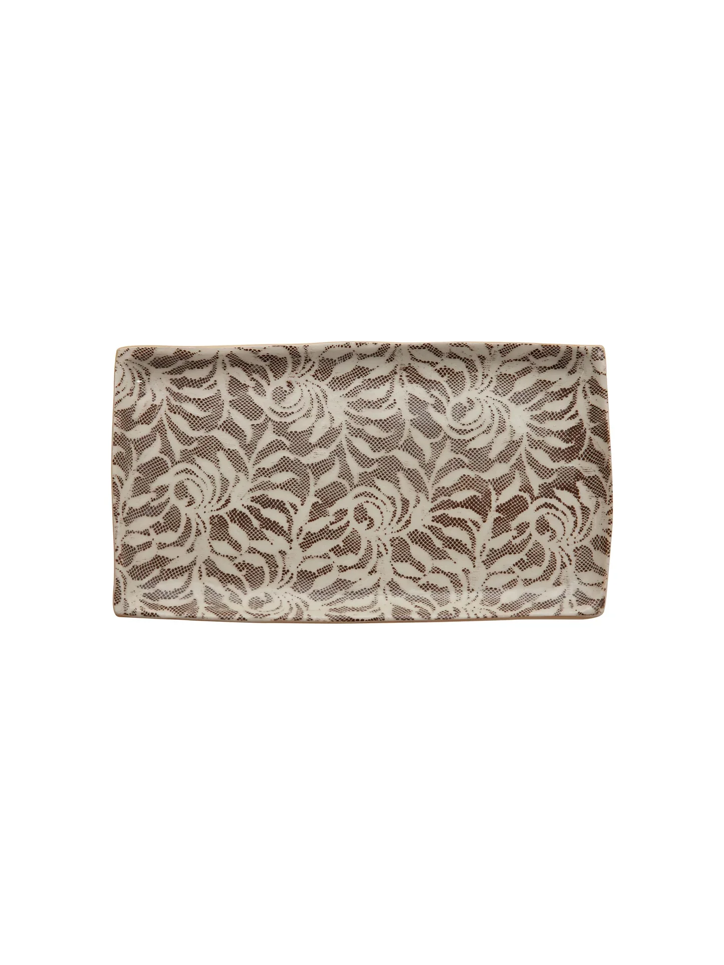 Chestnut Small Rectangular Stacking Tray - Image 2