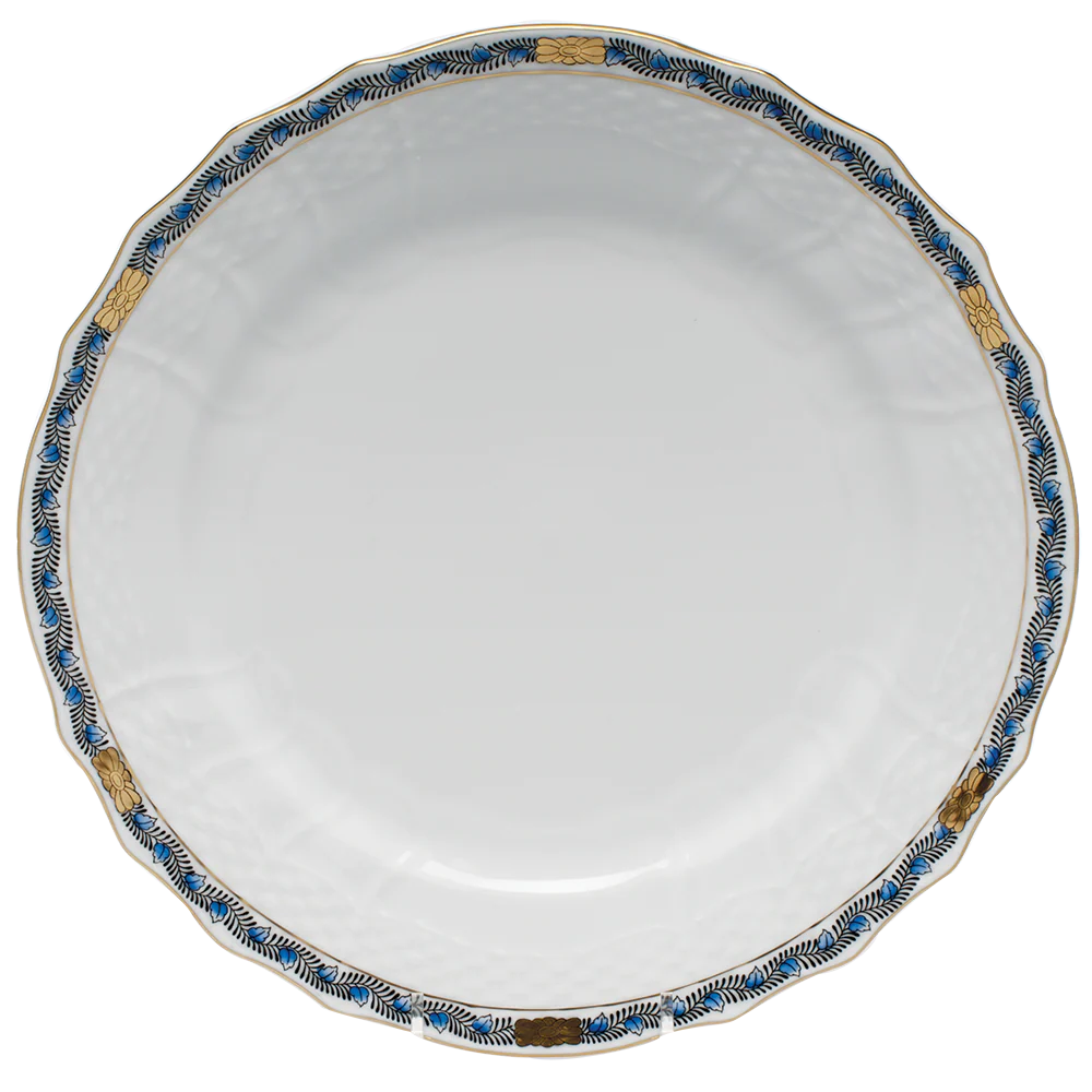 Chinese Bouquet Garland Sapphire Service Plate
