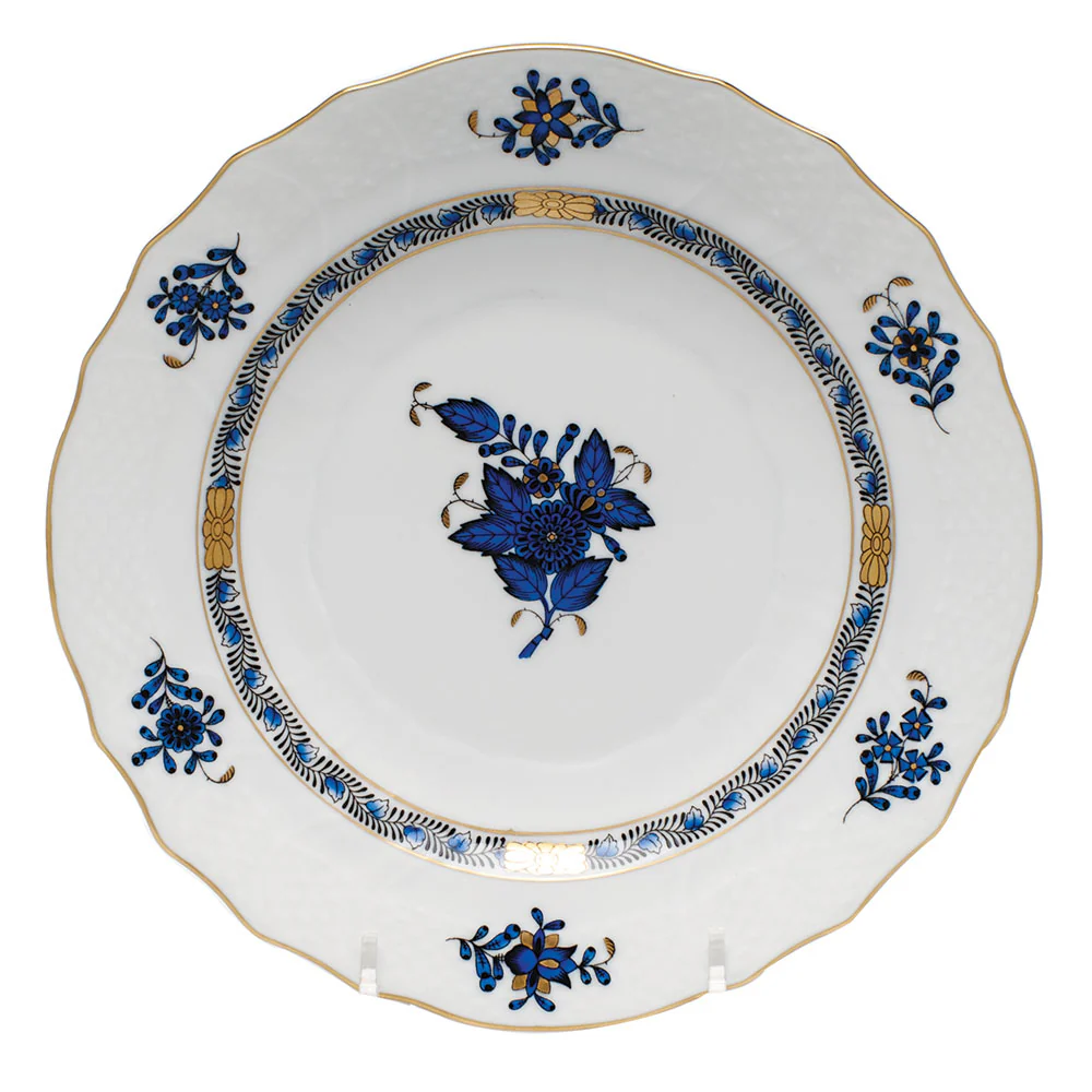 Chinese Bouquet Black Sapphire Salad Plate 7.5"d - Image 2