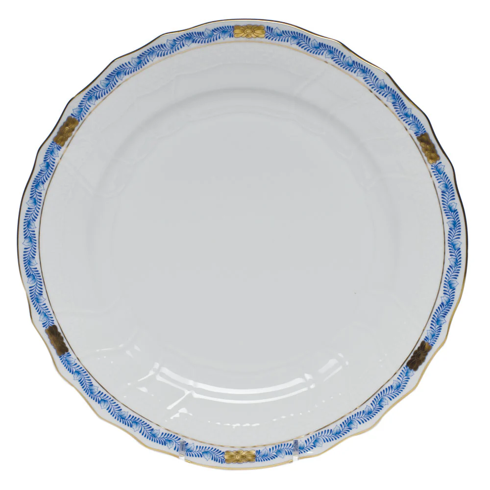 Chinese Bouquet Garland Blue Dinner Plate - Image 2