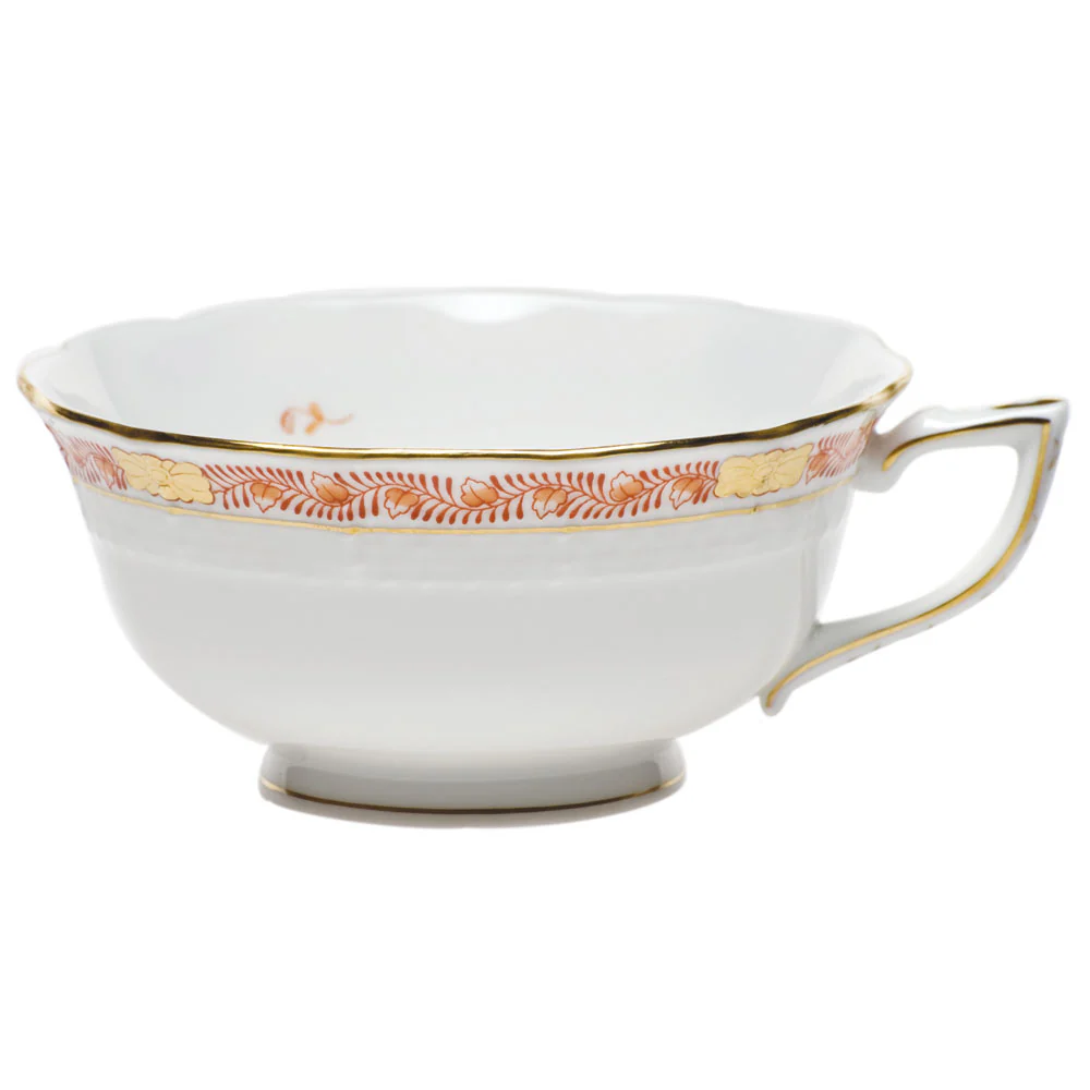 Chinese Bqt Garland Rust Tea Cup (8 Oz) - Rust - Image 2
