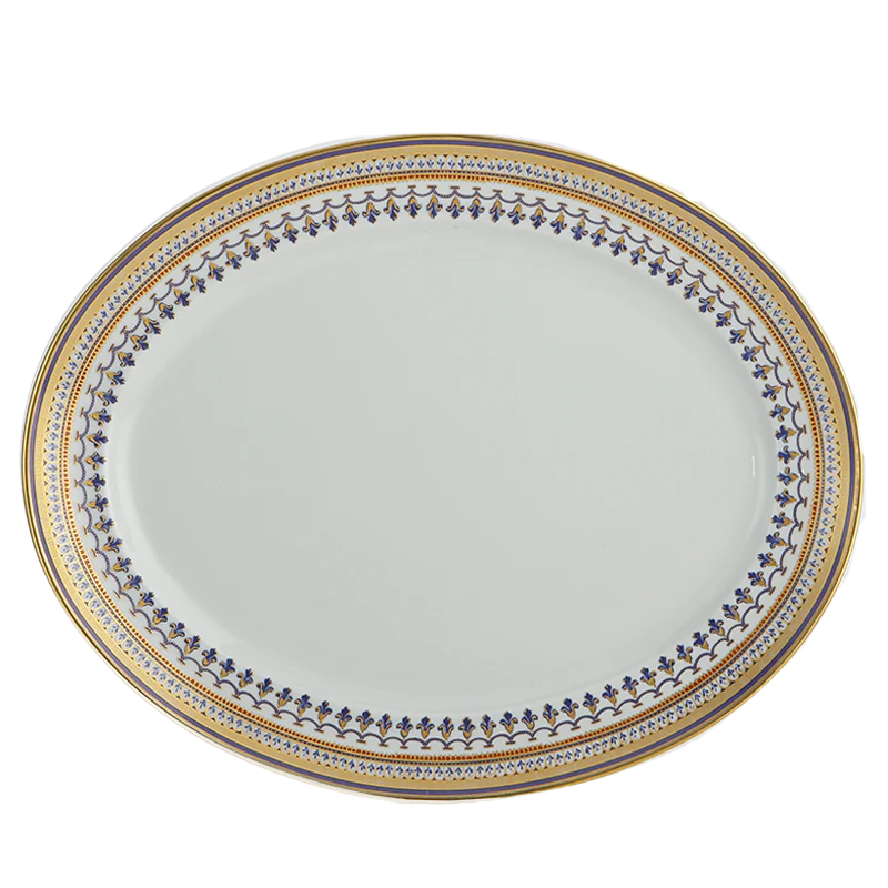 Chinoise Blue  Oval Platter