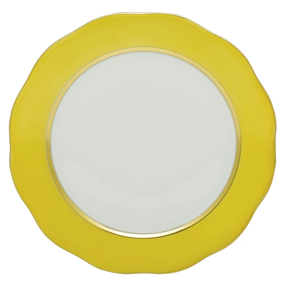 Silk Ribbon Charger 12"d - Lemon - Image 2