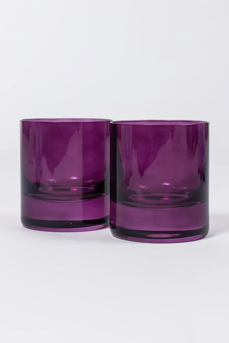 Estelle Colored Rocks Glass - Set of 2 - Image 11