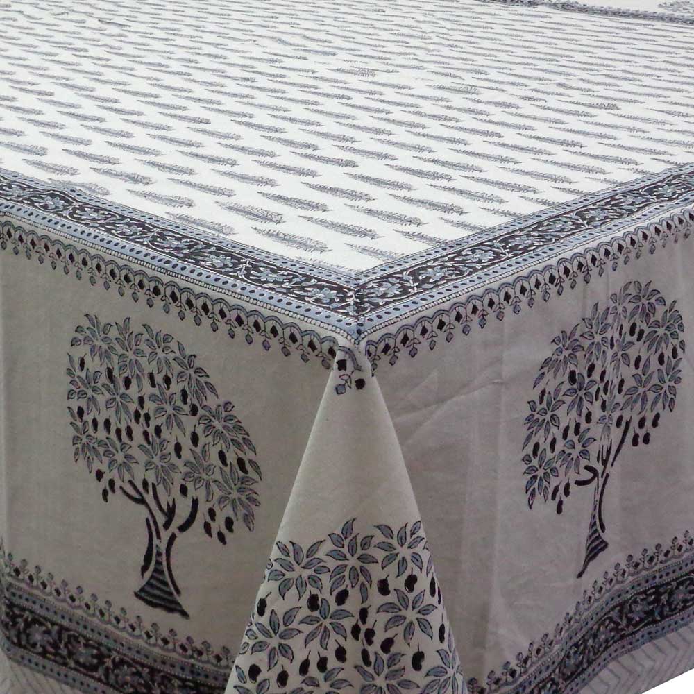 Indian Block Print Tablecloth 180x340cm (10-12 seater) - Image 7