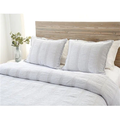 Nantucket Matelasse Shams - Grey