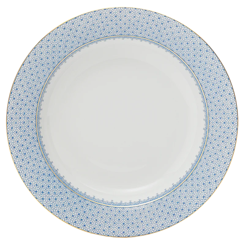 Cornflower Lace Rim Soup