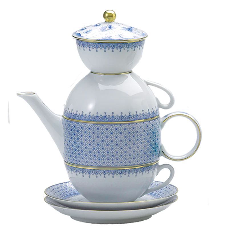 Cornflower Lace Tea For Two