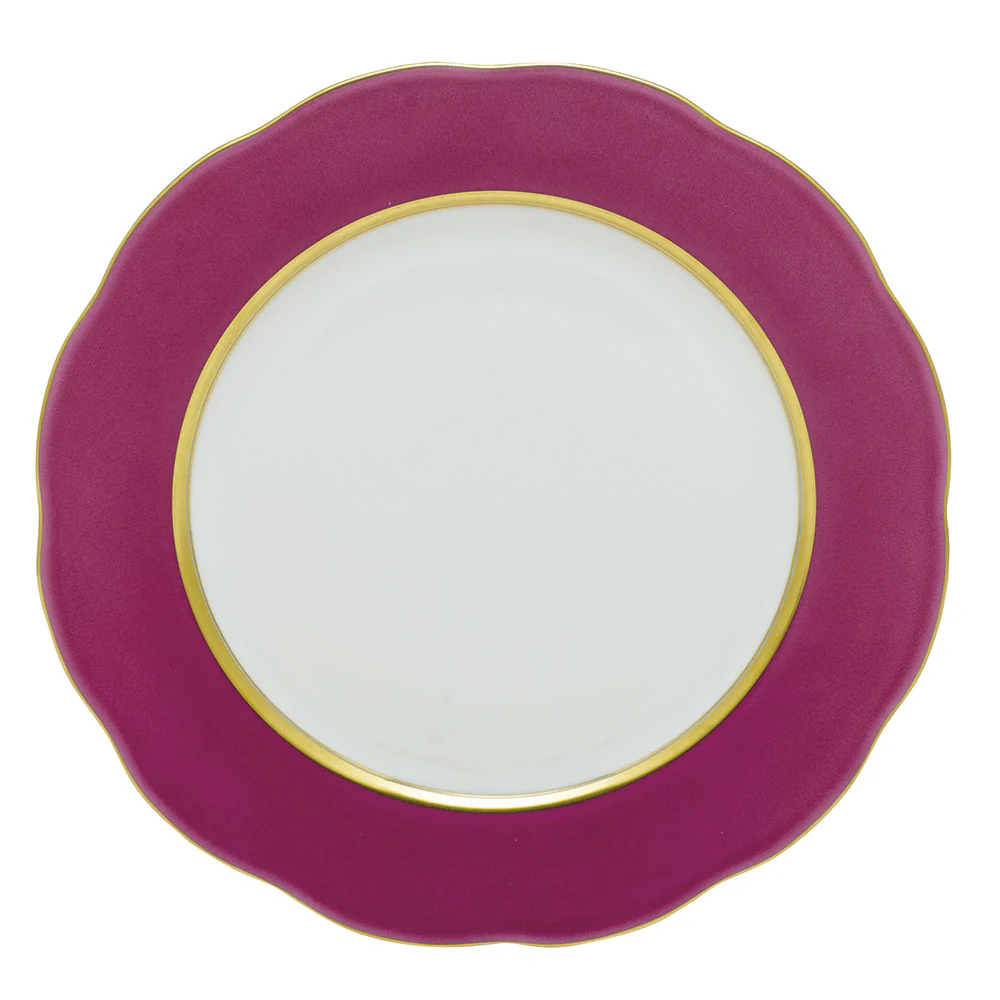 Silk Ribbon Service Plate 11"d - Raspberry - Image 2