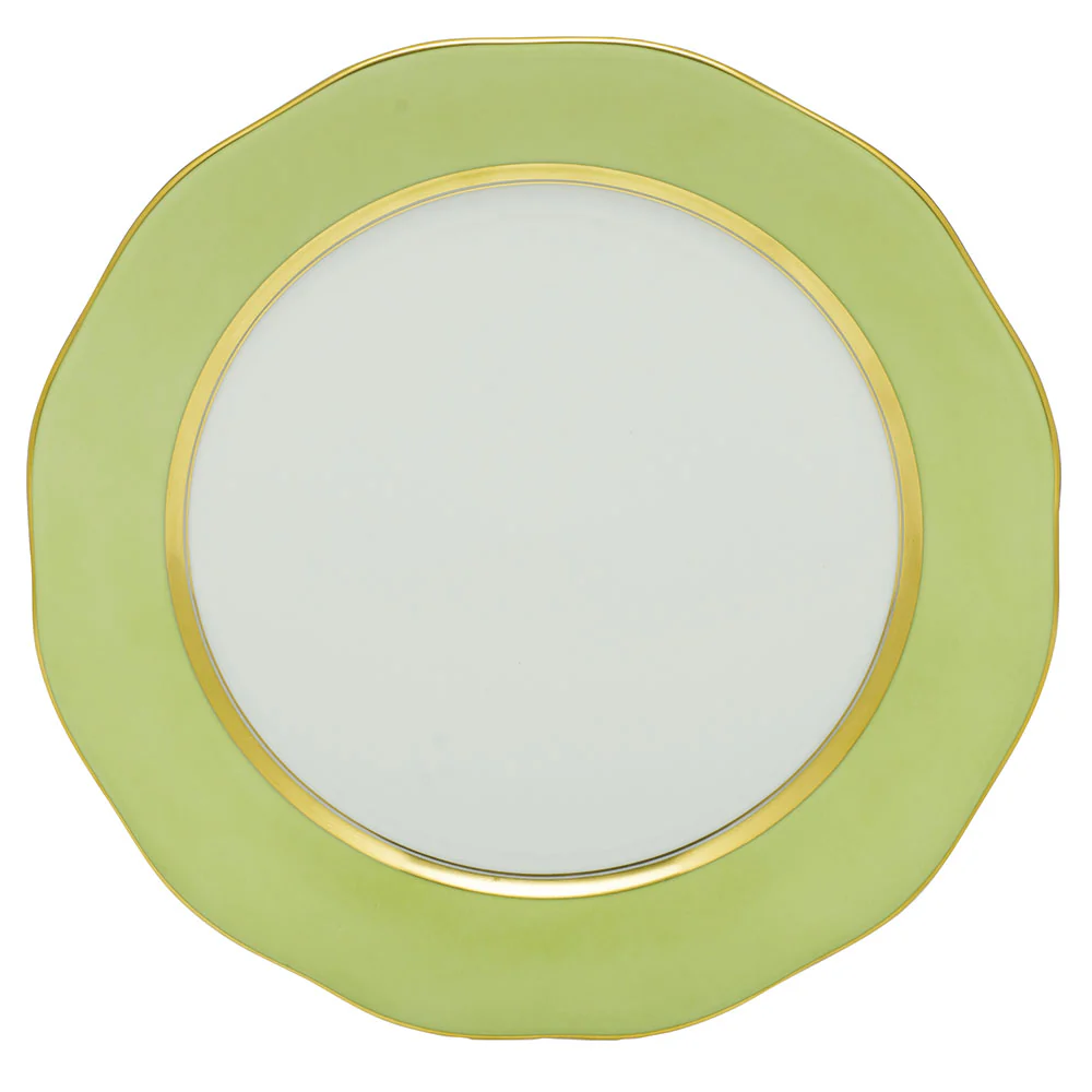 Silk Ribbon Charger 12"d - Lime - Image 2