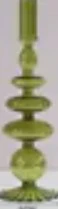 Forest Candleholders - Green - Pair