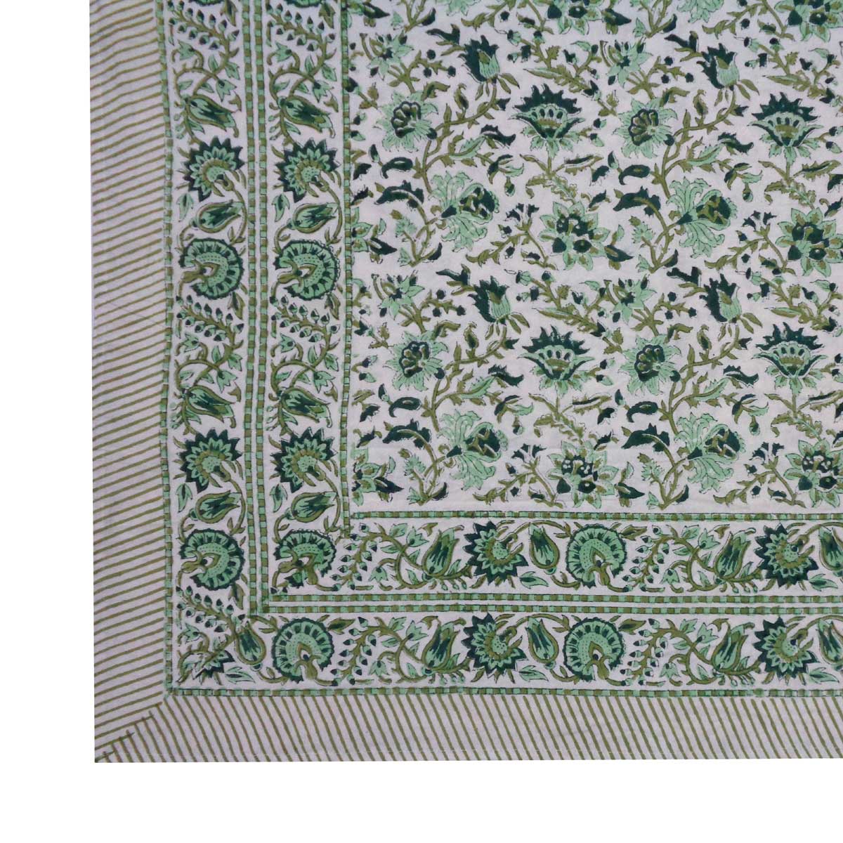 Indian Block Print Tablecloth 180x270cm (8-10 seater) - Image 11