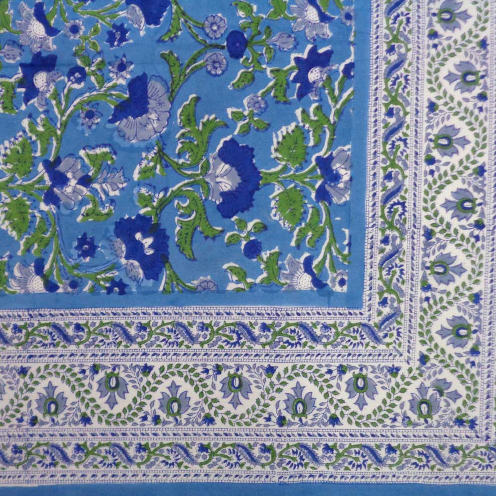 Indian Block Print Tablecloth 180x270cm (8-10 seater) - Image 12