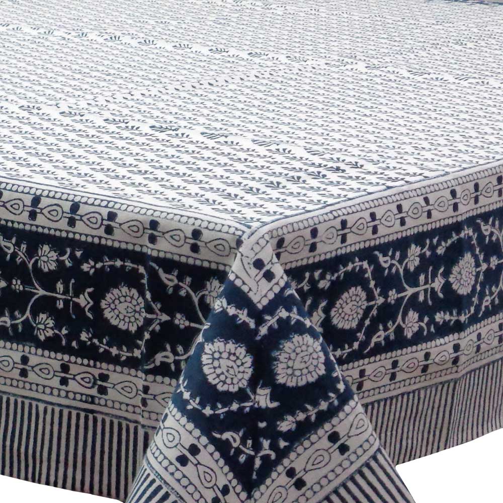 Indian Block Print Tablecloth 180x270cm (8-10 seater) - Image 13