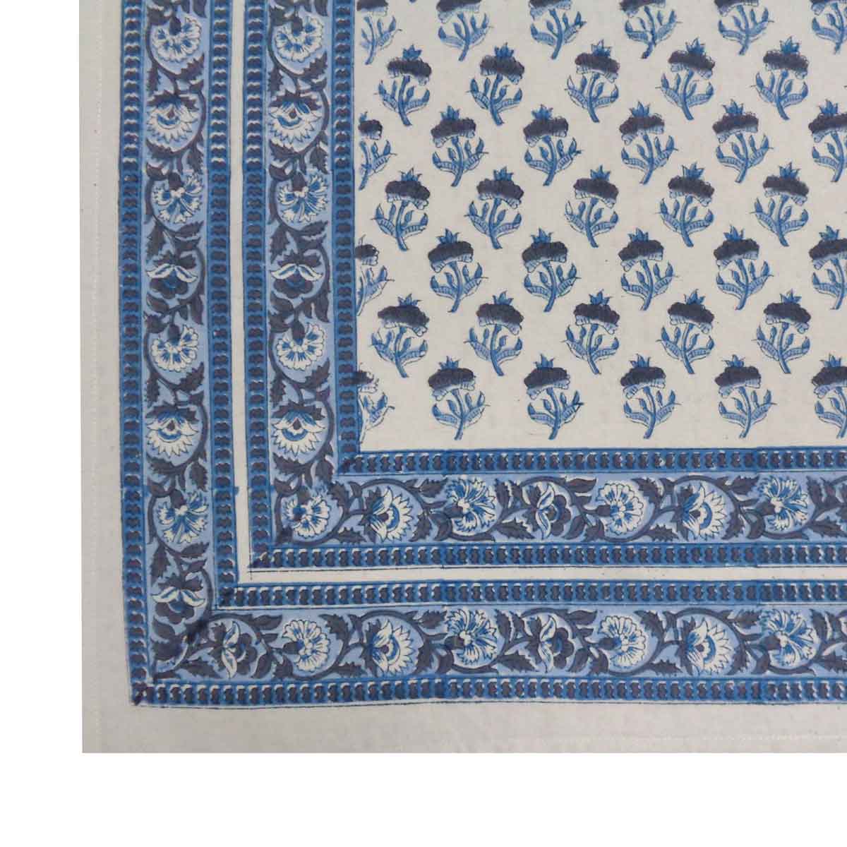 Indian Block Print Tablecloth 180x270cm (8-10 seater) - Image 3