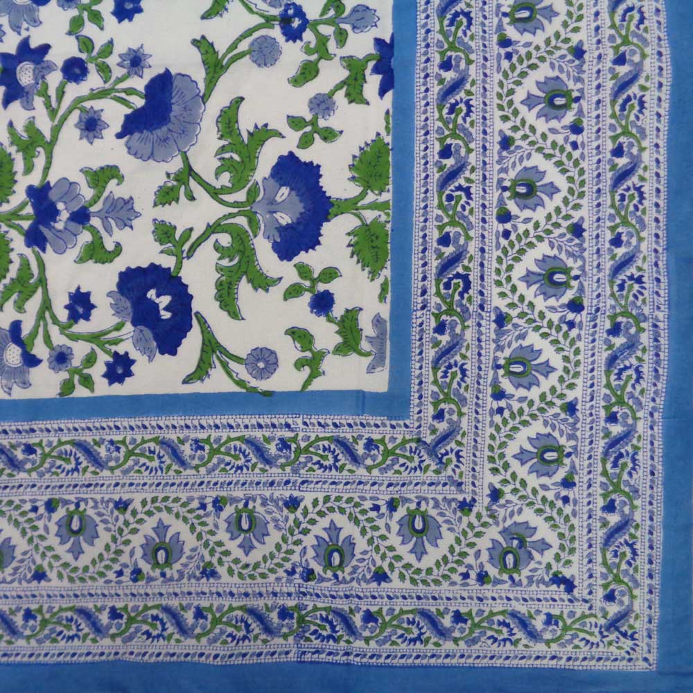 Indian Block Print Tablecloth 180x270cm (8-10 seater) - Image 5