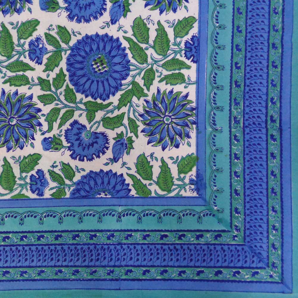 Indian Block Print Tablecloth 180x270cm (8-10 seater) - Image 7