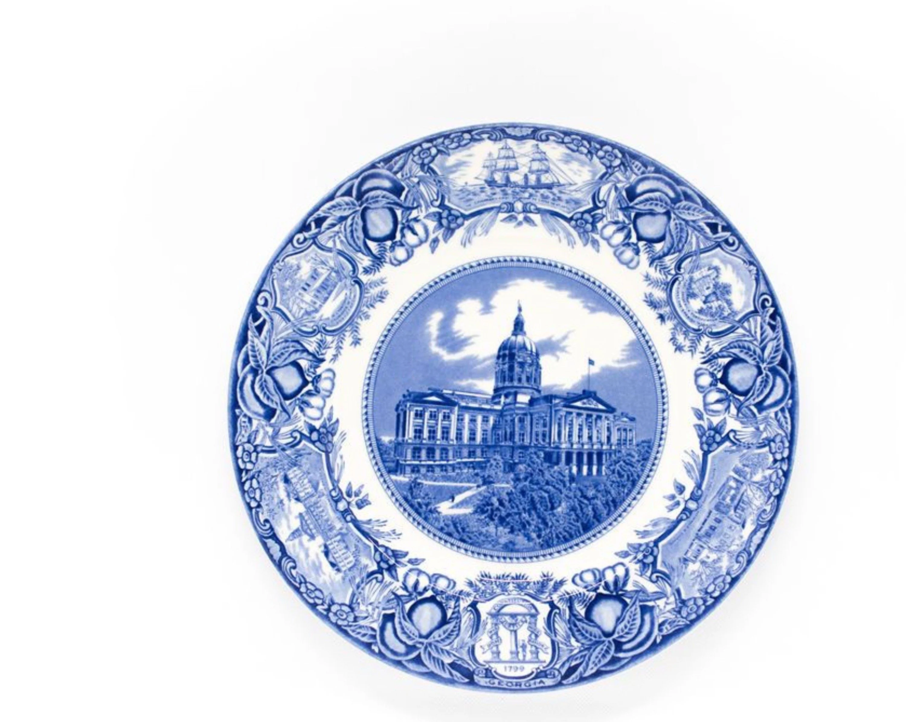 Georgia Historical Plate Capitol, Atlanta - Blue #10