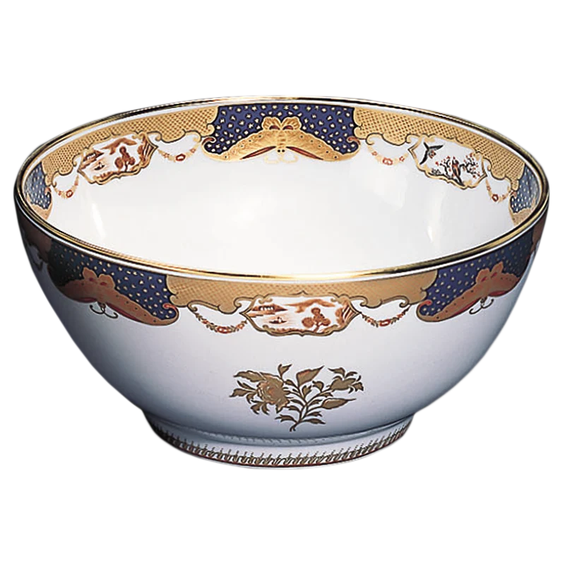 Golden Butterfly Round Bowl