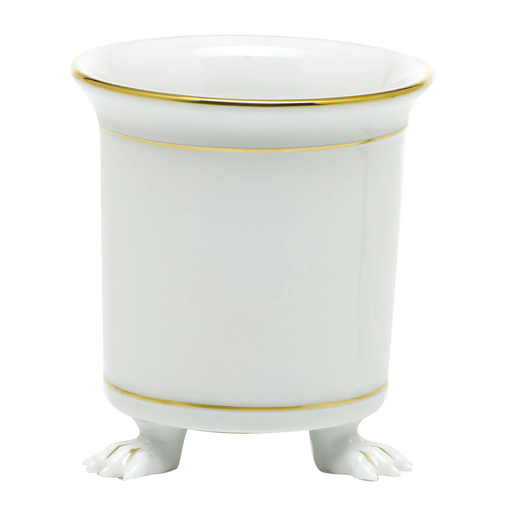Golden Edge Mini Cachepot W/feet